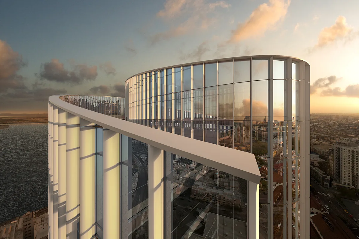 Pacific Gate luxury condo tower in Downtown San Diego's Marina district